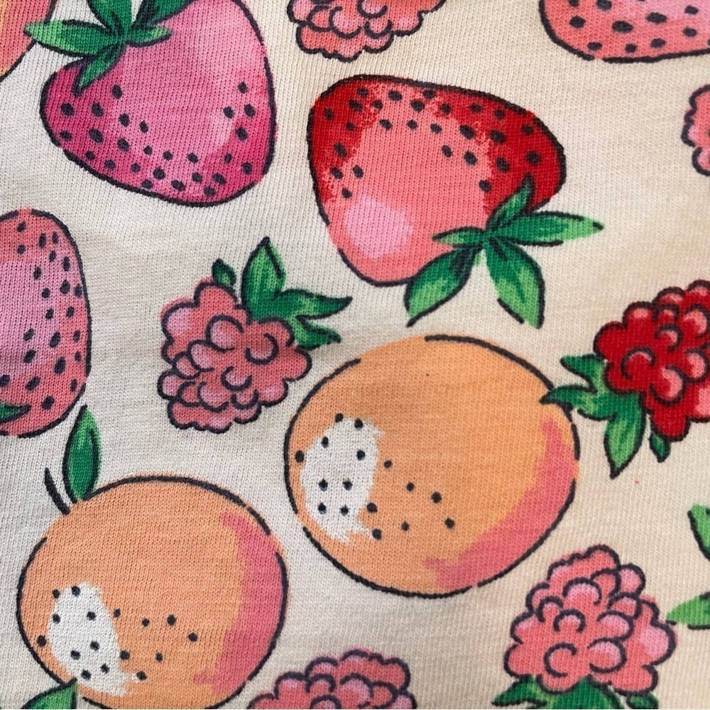 4/$25 H&M puff-sleeved jersey berry fruit print t-shirt toddler girls size 3T-4T - Picture 7 of 9